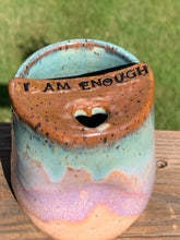 Load image into Gallery viewer, I Am Enough Thumb Cup Cotton Candy Glaze